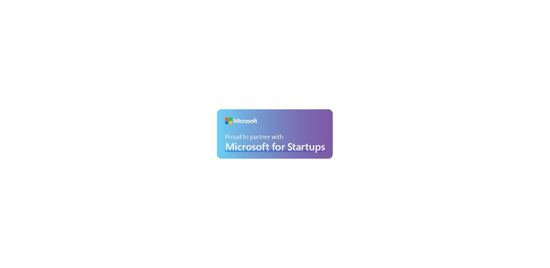 Microsoft for Startups Badge